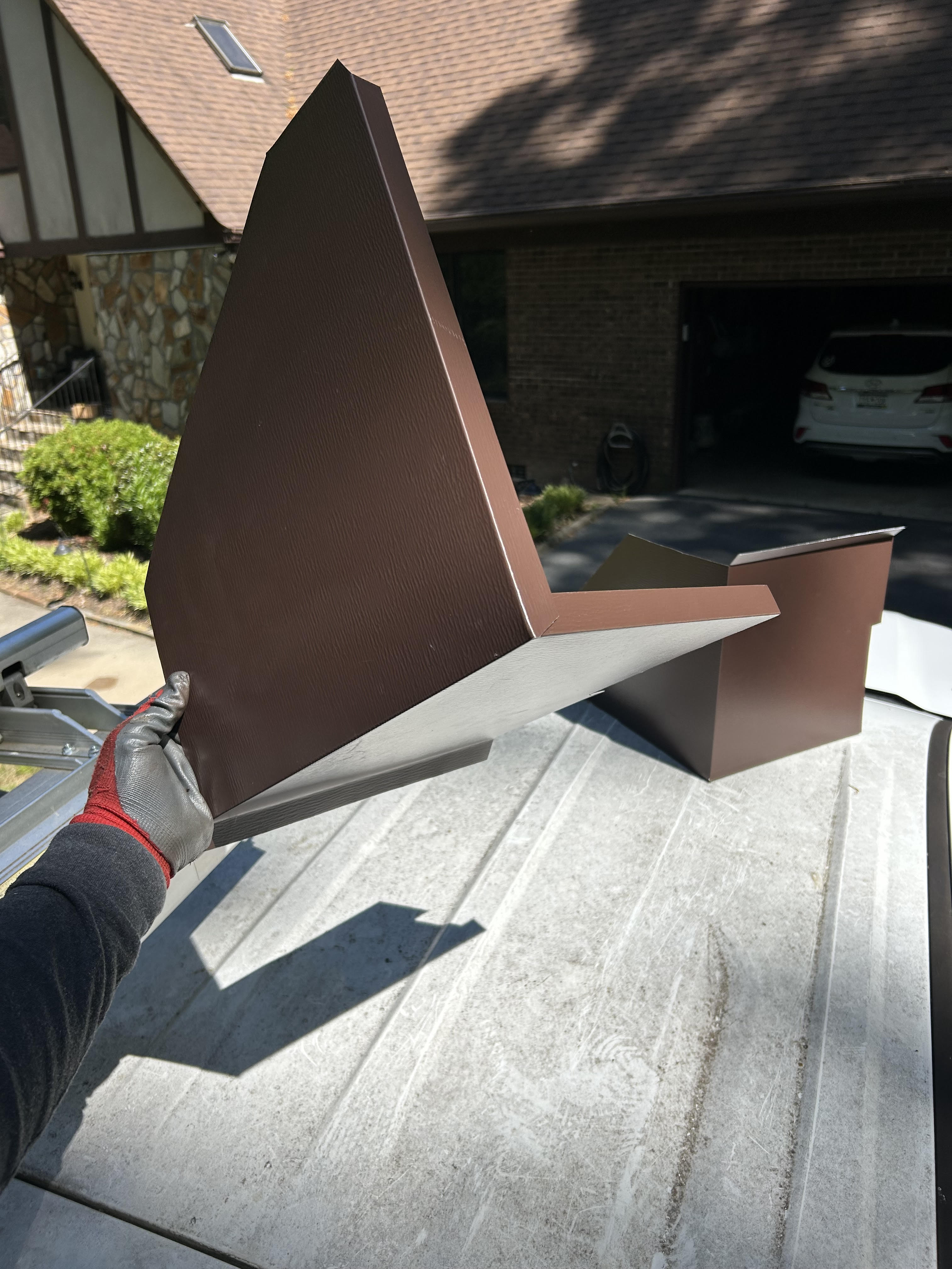Hand-Formed Metal Flashing